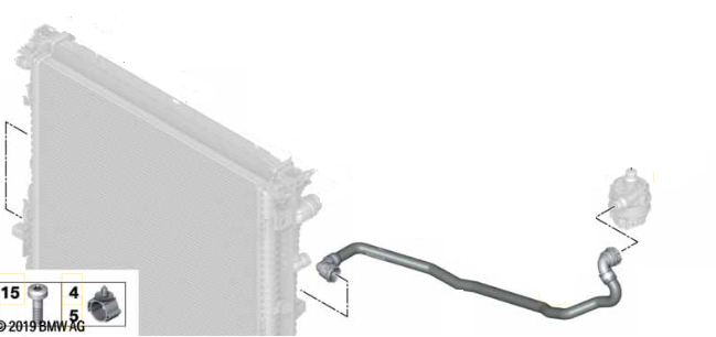 خرطوم ردياتير خارجي لطلمبه اضافيه